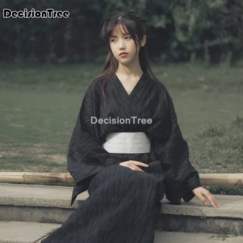 2023 японското кимоно кимоно mujer юката японското рокля кимоно традиционно японско рокля юката женско черно кимоно
