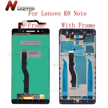 LCD Дисплей За Lenovo K8 Note LCD Дисплей С Сензорен Екран Дигитайзер В Събирането на Резервни Части Lenovo K8 Note Екран С Рамка