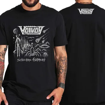 Тениска Voivod-Synchro Anarchy Канадската Хеви метъл Рок група 2022 Нов Албум Незаменими Тениски От 100% Памук За Феновете