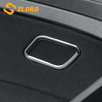 Zlord 2 бр./компл. Аудиопанель Задната Врата на Колата с Кръгови Покритие за Volkswagen VW Golf 7 7,5 MK7 MK7.5 2013-2020 Автоаксесоари
