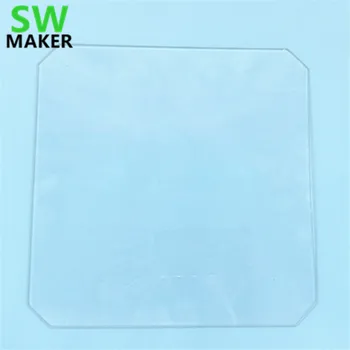 219x219x3 мм 220x220x4 мм Боросиликатная Стъклена плоча с ъгъл за Восъчни Wanhao i3 Anet A8 MP Maker Select 3D принтер
