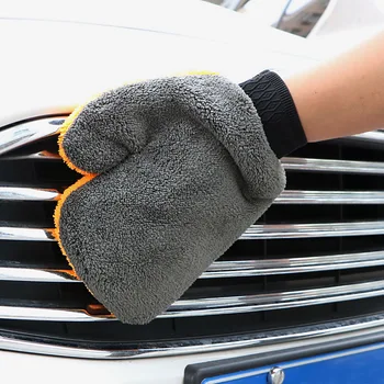 Автомобил-стайлинг Водопоглъщаемост Микрофибър Плюшени Ръкавици За Почистване И Измиване на Автомобили, Автомивка