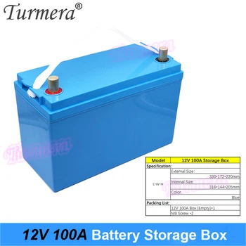 Turmera 12v 100Ah Батерия Кутия за Съхранение с LCD Дисплей Дисплей за 3.2 В 90Ah 100Ah 105Ah Lifepo4 Батерии на UPS и Системи за Използване на Слънчевата енергия