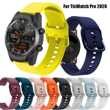 20/22 мм Смарт-watchband TicWatch E2/C2/S2/GTH/GTX/Pro 2020/Pro 3/Pro X correa Быстросъемный Женски Каишка За Часовник, гривна Каишка