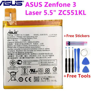 Оригинална Батерия за телефон ASUS C11P1606 За ASUS Zenfone 3 Laser 5,5 