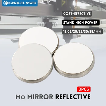 Диаметърът на огледалата на Мо на лазерната машина 3Pcs 19.05/20/25/30/38.1 мм Дебелина 3/5 мм за гравировального машина за Лазерно рязане на CO2