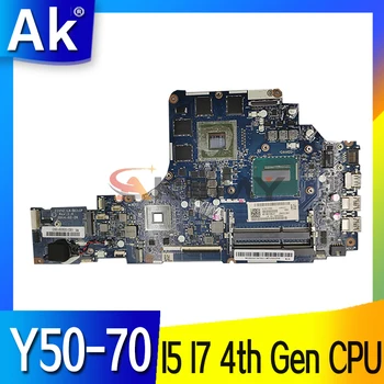 За Lenovo Ideapad Y50-70 дънна Платка на лаптоп дънна Платка ZIVY2 LA-B111P дънна Платка с процесор I5 I7 4-то поколение GT860M GTX960M GPU