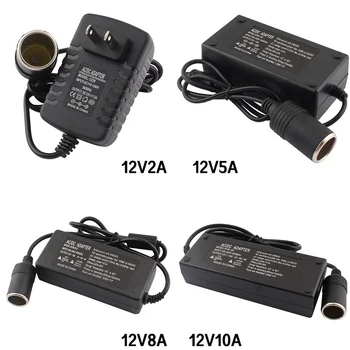 Адаптер на променлив ток dc 110 220 до 12 2A 5A 8A 10A захранващ Адаптер Автомобилни Запалки Конвертор, инвертор 220v 12 В запалката с вилица на ЕС