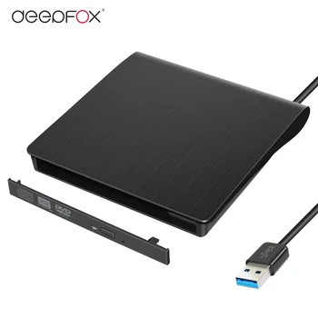 DeepFox Нов Тънък Твърд Пластмасов USB 3.0 SATA 9,5 мм Външен DVD-Корпус CD-ROM Калъф За Лаптоп CD/DVD Оптично Устройство Едро
