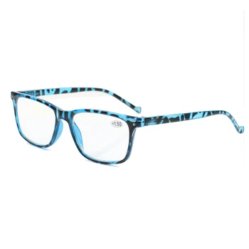 Boncamor Очила За четене Мъжки и женски Пластмасови, Овални Рамки с Пружинным тръба на шарнирна Връзка Очила За четене с Диоптриями+1.0+3.0+5.0+6.0