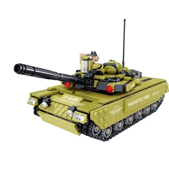 Военната Серия Украйна T-84M основна бойна модел на танк САМ Аксесоари за Изграждане на Блокове, Тухли, Играчки, Подаръци