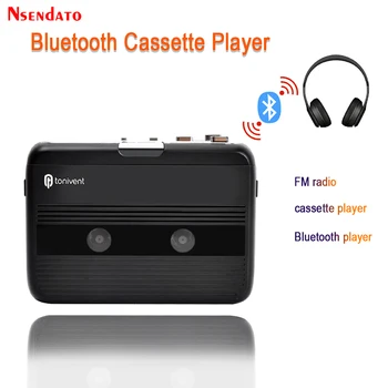 Bluetooth Кассетный рекордер и плейър Преносими Селективните Касетъчни Плейъри FM-радио С функция за автоматично гърба Bluetooth плейър