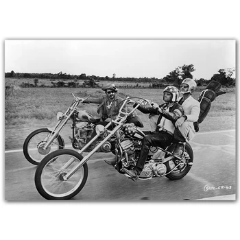 Easy Rider Класически Плакат на Филма Стенно Изкуство Коприна Принт 12x18 20x30 см Декоративни Изображения за Тапети за вашия интериор Дневна