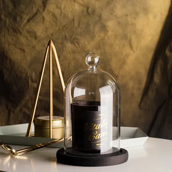 Стъклен Капак За Свещи Ароматерапия Свещ със Стъклен Капак Вечният Живот е Цвете за Декорация на Спалнята Свещ Кристал САМ Изготвяне на Пылезащитной банки