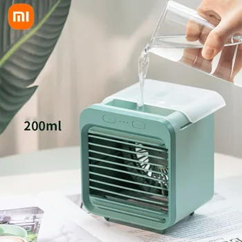 Xiaomi Mini 5000 mah, USB Преносим Вентилатор Въздушен Охладител Тенис на Климатик Настолен Вентилатор за Охлаждане на Въздуха Овлажнител за Пречистване и за Офис