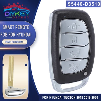 DIYKEY 95440-D3510 433 Mhz 4 бутона Смарт ключ и без ключ Дистанционно Ключодържател за 2018 2019 2020 г. Hyundai Tucson FCCID: TQ8-FOB-4F11