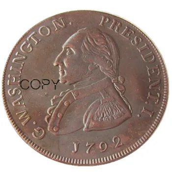 1792 Вашингтон Решетчатая Медни Копирни монети в купюри от един стотинка