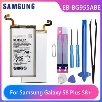 Оригинална Батерия за мобилен телефон Samsung Galaxy S8 Plus S8Plus S8 + G955 G955F G955A G955T G955S G955P EB-BG955ABE 3500 mah, безплатни Инструменти, AKKU