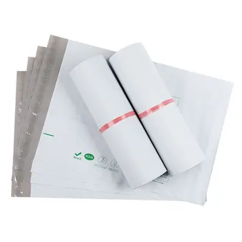 Бяла Биоразлагаемая Куриерска Чанта на биологична основа, Водоустойчив Пощенски Пликове, Самоуплотняющиеся Пластмасови Кутии За Дрехи, Опаковъчни експрес-чанти