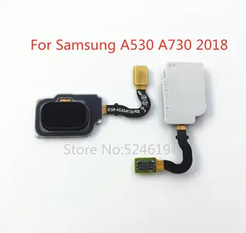 1 бр. За Samsung Galaxy A8 2018 A530 A730 тъчпад начало бутон за връщане бутон меню сензор за пръстови отпечатъци мек кабел, резервни части