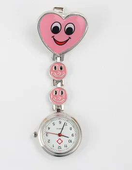 Джобни часовници Love Smiley медицинска сестра семейни джобни часовници, лесни за използване, можете да изберете различен цвят на повърхността на кварц