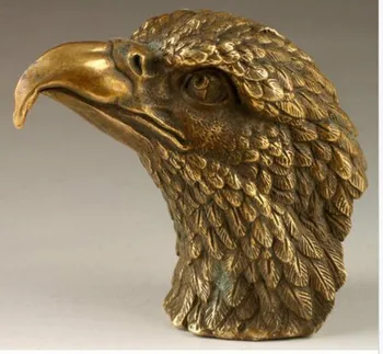 Колекция от Китайско декоративно изкуство и занаяти латунная статуя на главата орел