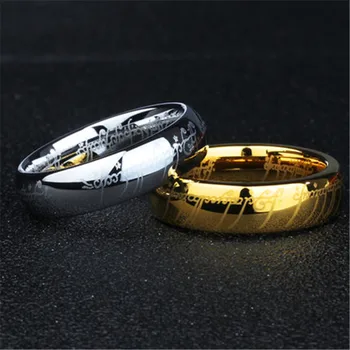 (1 бр./лот) 100% Вольфрамовое пръстен от неръждаема Стомана 316l Пръстен, подарък за мъже