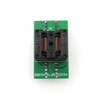 SSOP28 - DIP28 OTS-34 (28)-0,65 Стъпка 0,65 mm Тест жак адаптер за IC-программатора