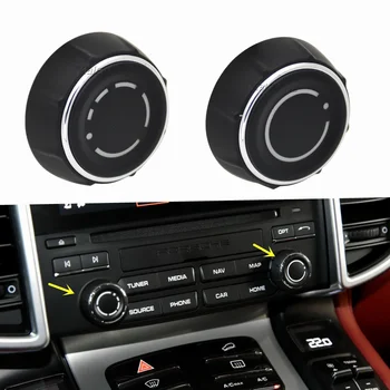 НОВ Аудио Дръжка на Капака на CD Мултимедиен Регулатор на силата на Звука Бутон за Превключване На Porsche Cayman, Cayenne 981 Boxster Spyder