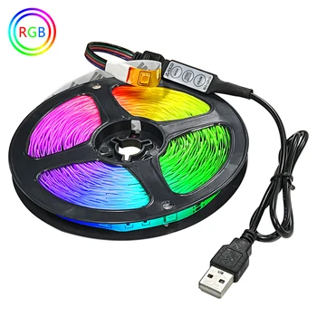 Led Лента С Подсветка Bluetooth RGB 2835 USB 5 В Fita Led 3,2-16,4 Фута Лента Лампа За вашия Десктоп на Екрана на ТЕЛЕВИЗИЯ Фоново Осветление Led Luces