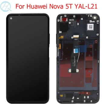 Оригинални LCD дисплей Nova 5T За Huawei Nova 5T Дисплей с Рамка Сензорен екран 6,26 