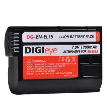 1900 ма батерия EN-EL15 EN-EL15A ENEL15 Батерия за Nikon D600 D610 D750 D800 D810 D850 D7000 D7100 D7200 1 v1 Z6 Z7