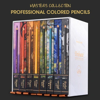 Marco MASTERS COLLECTION 80 Цвята Професионален Художник Маслен Цветен Комплект Моливи За Рисуване Цветни Моливи Стоки За Бродерия