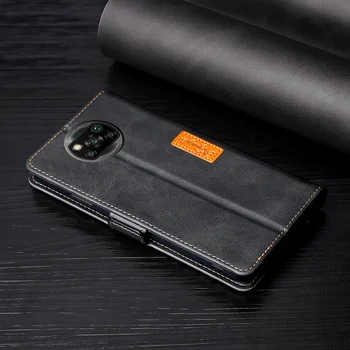 Чанта-портфейл за Xiaomi Poco X4 X3 X2 NFC Калъф за Телефон Poco M4 M3 M2 Кожени Отделения за Карти за Носене на магнит POCO F4 F3 F2 F1 GT Fundas